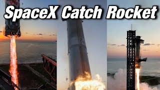 How SpaceX Landed A Rocket... Without Landing Legs. Catching a Giant Rocket With Giant Chopsticks