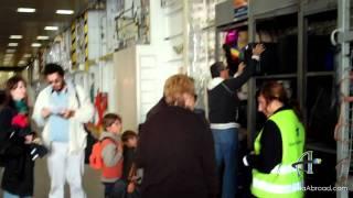 Boarding the Ferry (Paros, Greece - Athena Study Abroad)