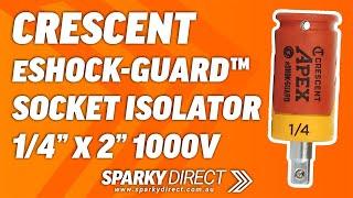 Crescent CAEAD316 | eSHOCK-GUARD™ Socket Isolator 1/4" x 2" 1000V