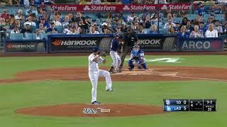 San Diego Padres vs Los Angeles Dodgers September - 25 - 2017 Yu Darvish won with 09 K