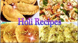 Holi recipes | 4 Amazing Holi Recipes | 4 Must Try Holi Recipes | Holi Sweets | Holi Special Recipes