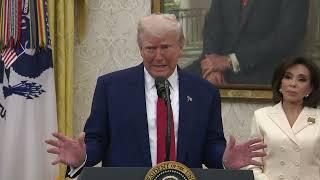 President Trump on Harvard:  'They're getting their a@@ kicked'