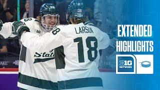 Western Michigan vs. Michigan State | EXTENDED HIGHLIGHTS | Big Ten Hockey | 12/30/24