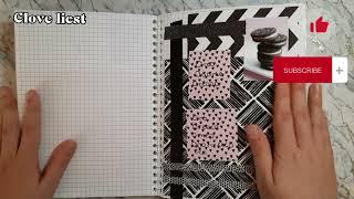 My second Journal|| Flip trough|| ASMR No talking|| Clove liest