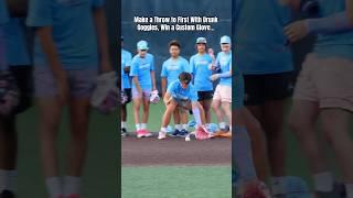 Make a Throw to First Base With DRUNK GOGGLES, Win a Custom Baseball Glove! #shorts