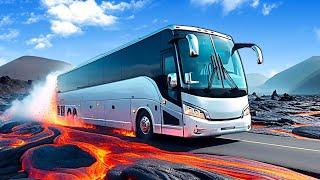 Can I Escape RISING LAVA in a Bus? (Bus World)