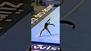 She accepted her fate but improvised on the spot #gymnastics #tumbling #floorexercise #sigma