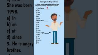 Preposition//Prepositions in English Grammar//Preposition Quiz. #viralshort