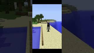 Minecraft EnderMan Moment  #shorts #minecraft