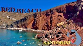 Red Beach Santorini Greece 2024 #santorinitravel #beach