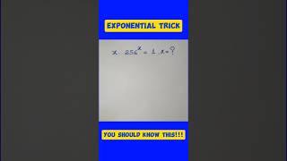 Nice exponential equation | you should learn this trick | math Olympiad #maths #satmath #mathematics