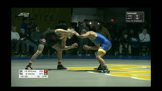 125lbs Brendan McCrone (Ohio State) vs Matt Marlow (Pitt)