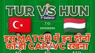 TUR vs HUN Football dream11 team | UEFA Nations League | TUR vs HUN Football dream11 prediction team