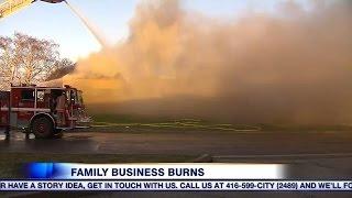 Video: Family business destroyed after large fire in Mississauga