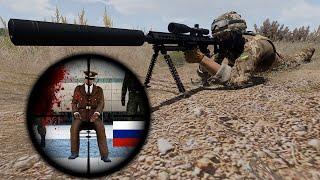 unconscious death Russian general is killed by a first-class sniper from Ukraine. - ARMA3