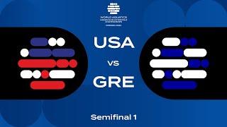 Semi-Final 1 | United States vs Greece | World Aquatics Women’s U18 Water Polo Championships 2024