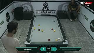 Ultimate Pool Qualifiers / BRITISH CLUB Amine AMIRI vs Abderrahim BENDOURO - QUARTER FINAL-RACE TO 9