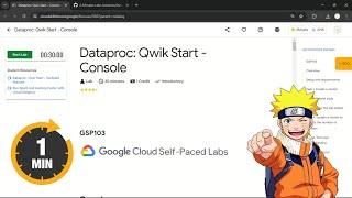 Dataproc: Qwik Start - Console | #qwiklabs | #GSP103