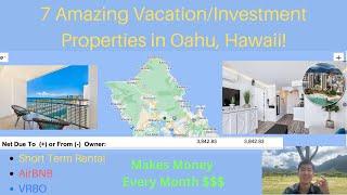 7 Properties in Oahu, Hawaii that produce income Hands Off! VACATION PROPERTIES, HOTEL INVESTMENTS