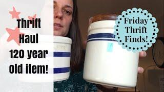 THRIFTING FOR FARMHOUSE HOME DECOR! THRIFT HAUL | Friday Thrift Finds #1