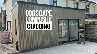 How To Fit Composite Slatted Cladding to a concrete block extension.