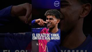 El golazo de Lamine Yamal para el Barcelona contra el Real Madrid de derecha 