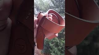 Handmade Italian leather belt                #leatherworking #leathergood #leatherhandmade