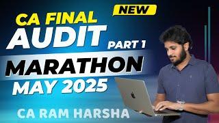 CA FINAL AUDIT REVISION | CA FINAL AUDIT MARATHON | NOV 2024 | MAY 2025 | PART 1