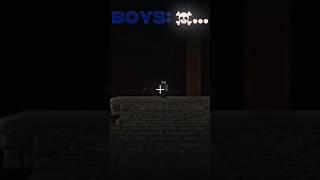 mini gameplay (Minecraft)girls vs boys...