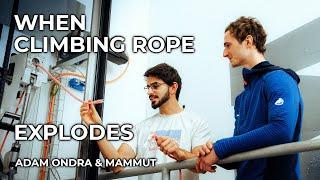 When Does Climbing Rope or Harness Explode? | Adam Ondra & Mammut