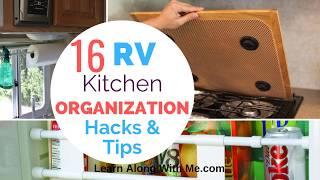 Want some RV Kitchen Organization hacks? (yes please)