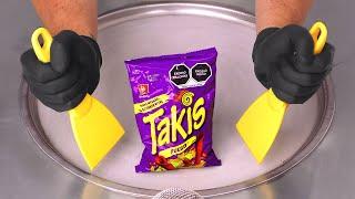 Takis - Fuego Ice Cream Rolls Snack | ASMR