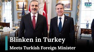 US Secretary of State Blinken meets Turkish FM Fidan | DRM News | AC1G