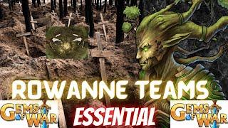 Gems of War Rowanne Teams / How to build rowanne teams / New Account Playthrough 2nd beginner guide