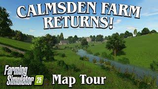 “CALMSDEN FARM” (IS IT BETTER?) CONSOLE MAP TOUR! ON Farming Simulator 25 (Review) PS5.