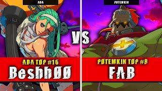 GGST | Beshh00 (ABA) VS FAB (Potemkin) | Guilty Gear Strive High level gameplay