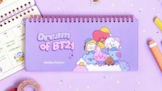 Dream Of BT21 Weekly Planner | BT21 BABY | Monopoly X Line Friends Merch | Unpacking | BTS (방탄소년단)