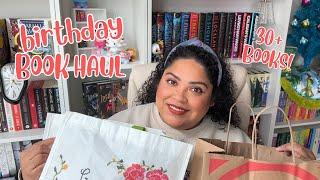 huge birthday book HAUL! 30+ books! target, book outlet, half price books +