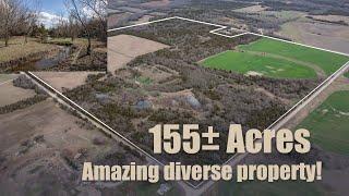 155± acres Kansas land for sale - diverse property with ponds, hay, timber, and more!