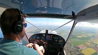 Edinburgh Zone Transit from Fife Airfield in a Zenith CH750 Cruzer