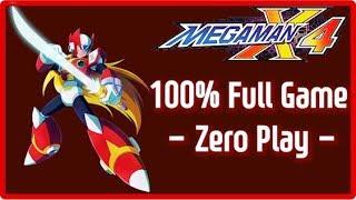 Mega Man X4 - 100% Full Game (Zero Play) Complete Walkthrough