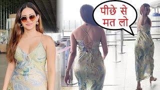 Amyra Dastur Stuns In a Floral Body Hugging Dress at Airport