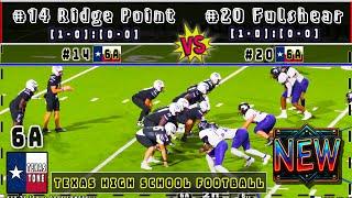 #14 Ridge Point vs #20 Fulshear Football | [4K] [FULL GAME]