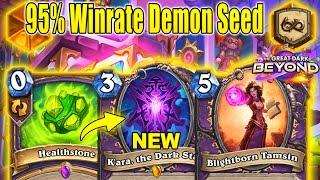 95% Winrate To Legend New Demon Seed Warlock Is Beyond Broken! The Great Dark Beyond | Hearthstone