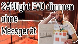 SANlight EVO-Serie | LED richtig dimmen ganz ohne Messgerät?  | Growberg | Bluetooth Dimmer