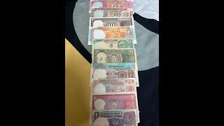 Old 1, 2, 5, 10 and 20 Rupees collection | Indian Note Collection #currency #collection