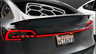 Model 3 & Y Knight Rider Gen  2 LED Tail Light & Trunk Stripe 5 Pieces