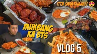 Behind the scenes of The Indian Mukbanger | Ghar me Pizza Party  | Vlog 5