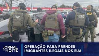 EUA: quase mil imigrantes são presos em 24h | Jornal da Noite