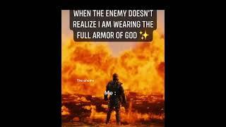 When the enemy doesn't know im wearing the armor of God #shorts#fyp#armorofgod#christianity#trending